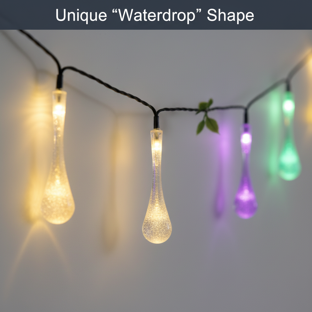 Diwali & Christmas Water-Drop Fairy Lights for Home, Tree & Party Decor