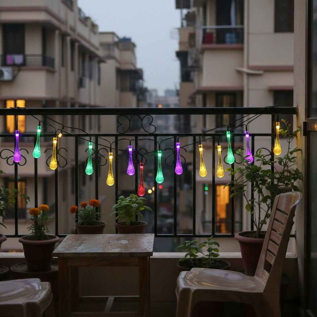 Diwali & Christmas Water-Drop Fairy Lights for Home, Tree & Party Decor