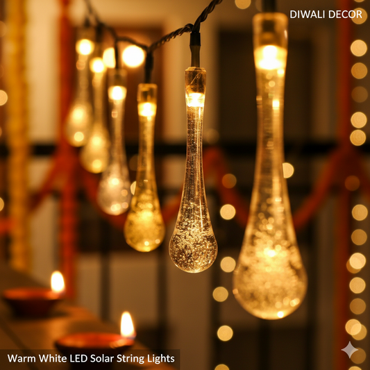 Diwali & Christmas Water-Drop Fairy Lights  for Home, Tree & Party Decor