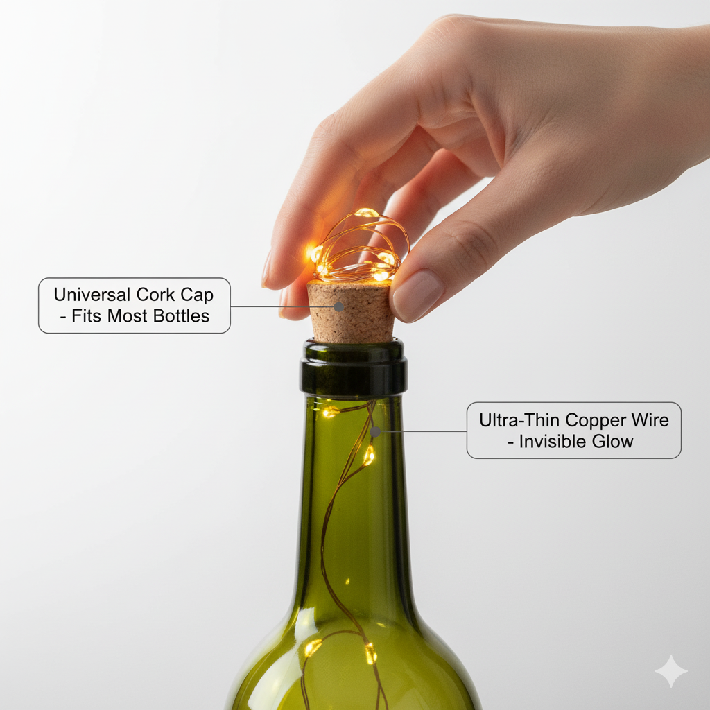 Diwali Fairy Lights for Home — Cork Bottle LED String Lights