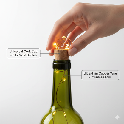 Diwali Fairy Lights for Home — Cork Bottle LED String Lights