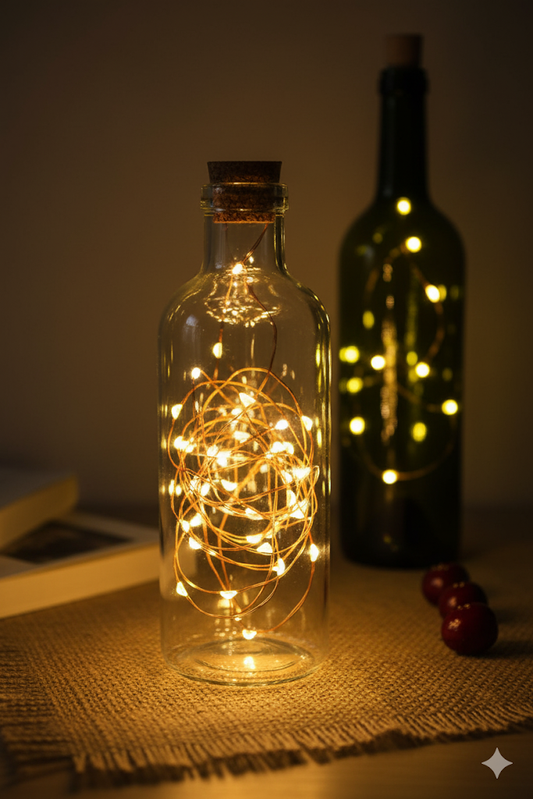 Diwali Fairy Lights for Home — Cork Bottle LED String Lights
