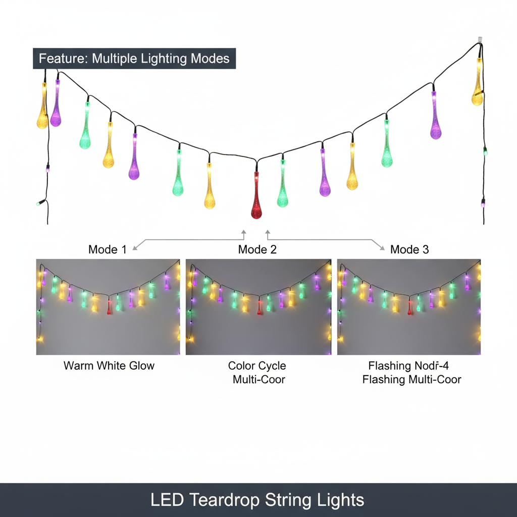 Diwali & Christmas Water-Drop Fairy Lights  for Home, Tree & Party Decor