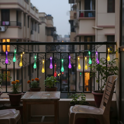 Diwali & Christmas Water-Drop Fairy Lights  for Home, Tree & Party Decor